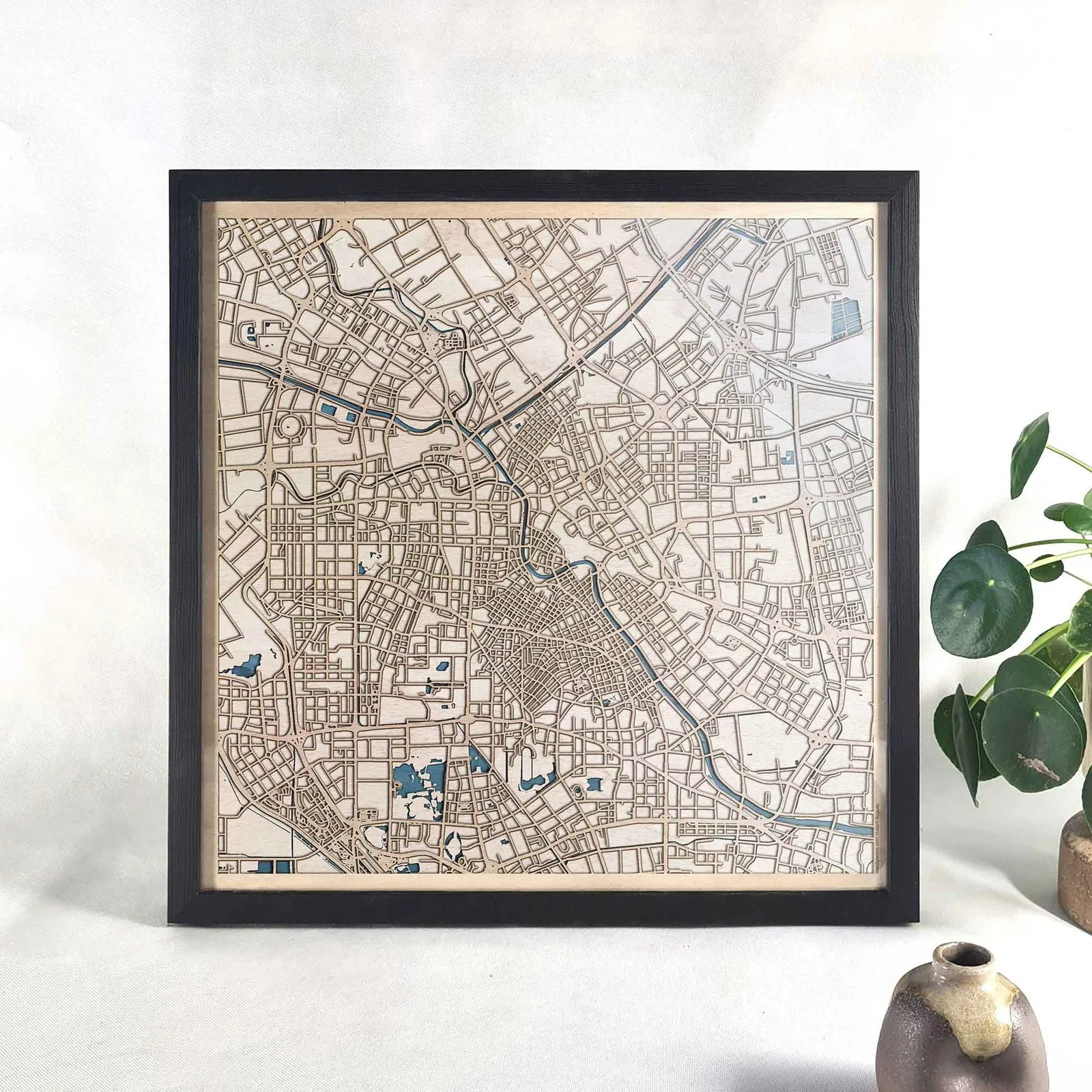Tianjin Wooden Map