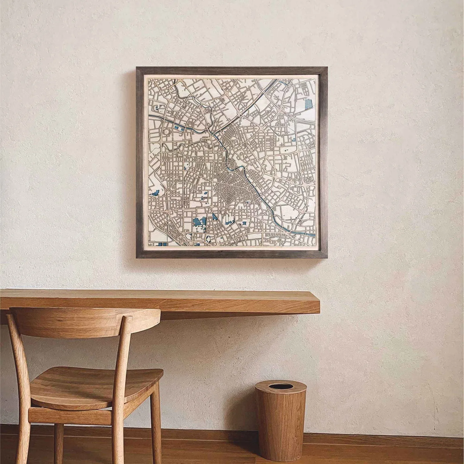 Tianjin Wooden Map