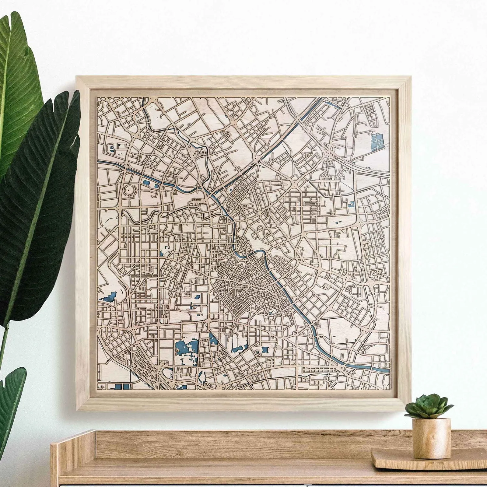 Tianjin Wooden Map