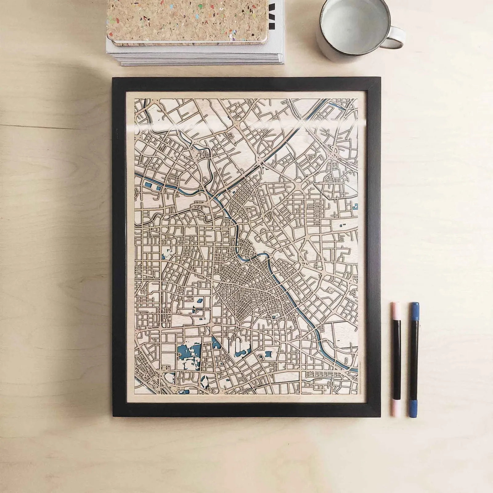 Tianjin Wooden Map