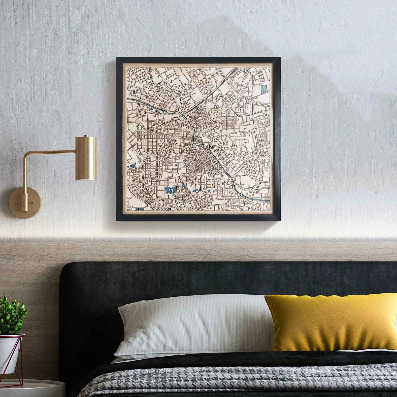 Tianjin Wooden Map