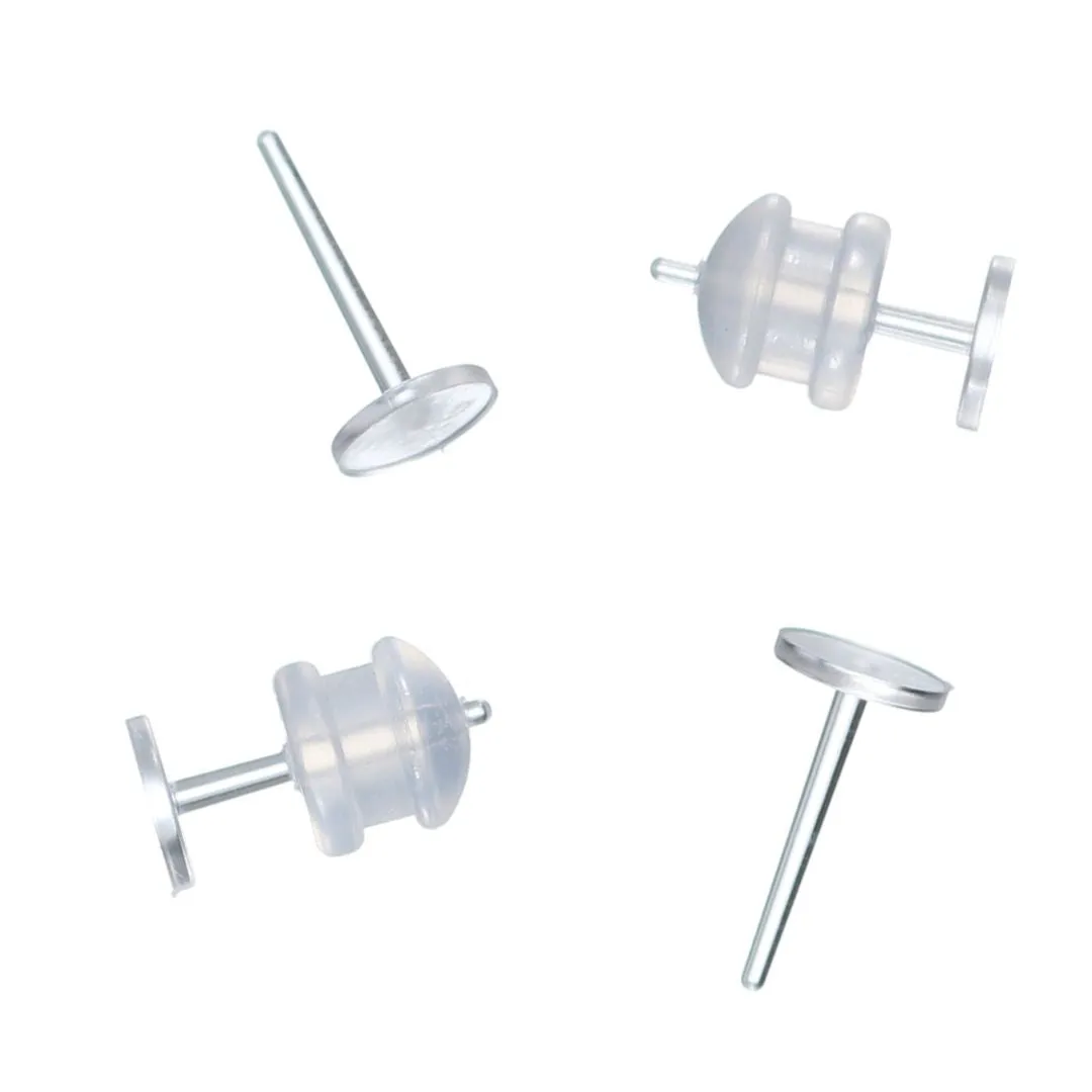 Tooth Studs Hypoallergenic Earrings for Sensitive Ears Made with Plastic Posts