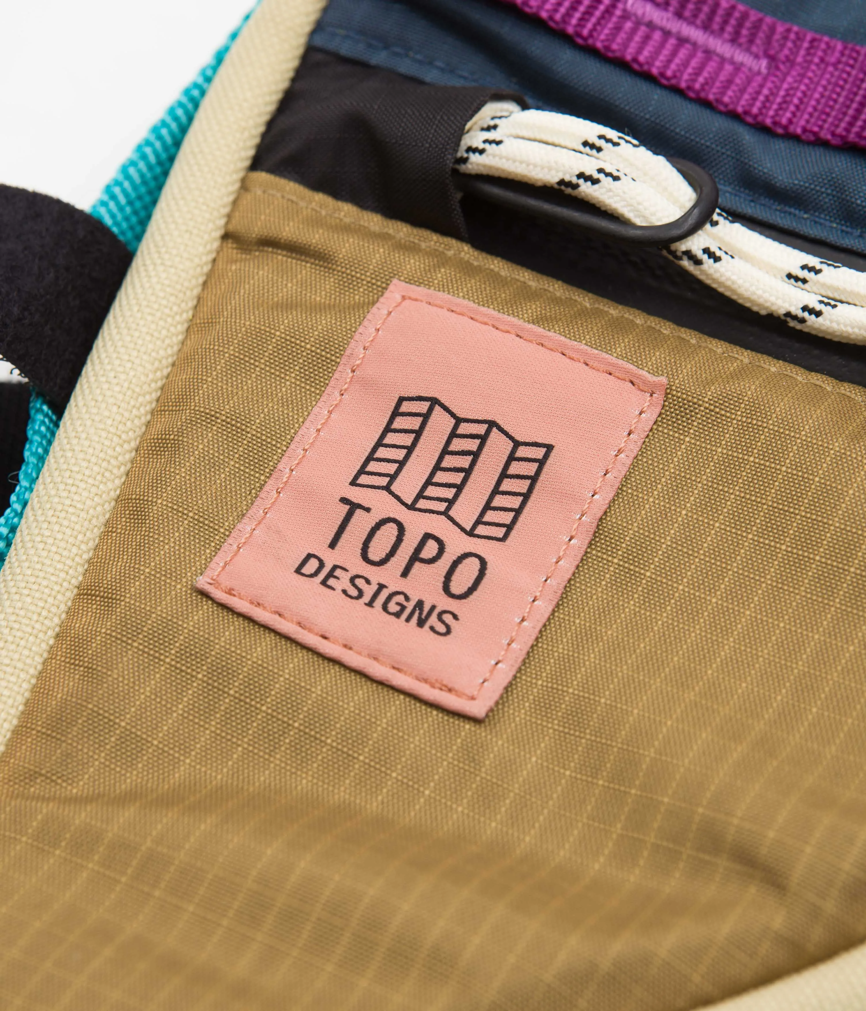 Topo Designs Bike Frame Bag - Khaki / Pond Blue