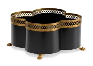 Tracery Black Cachepot