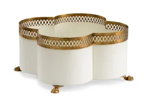 Tracery Cream Cachepot