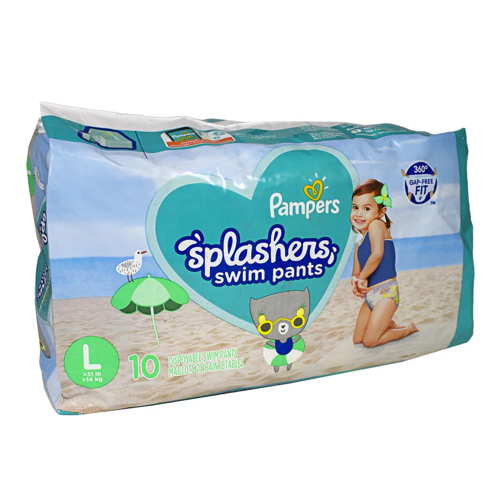UNAVAILABLE - Pampers Splashers Swim Diapers Size L- Pack of 10