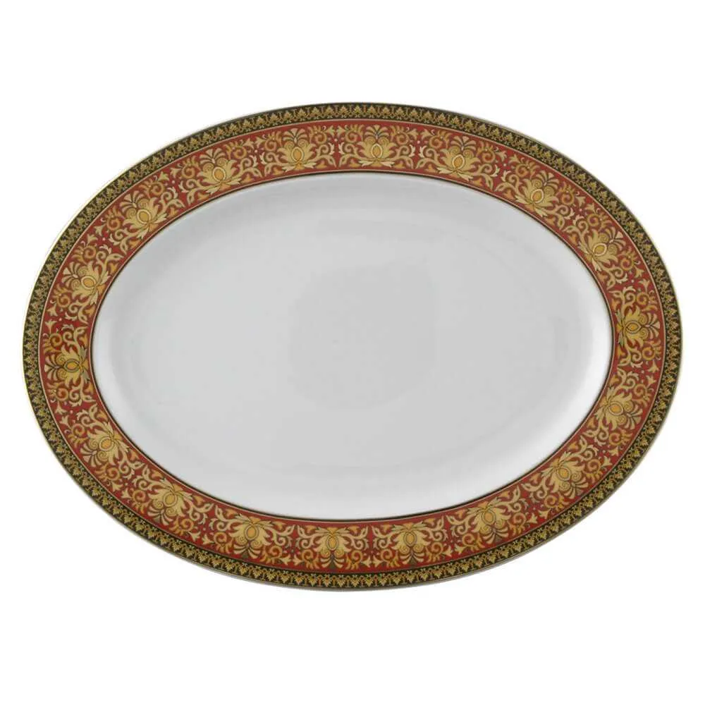 Versace meets Rosenthal Medusa Oval platter 40.5x30 cm.