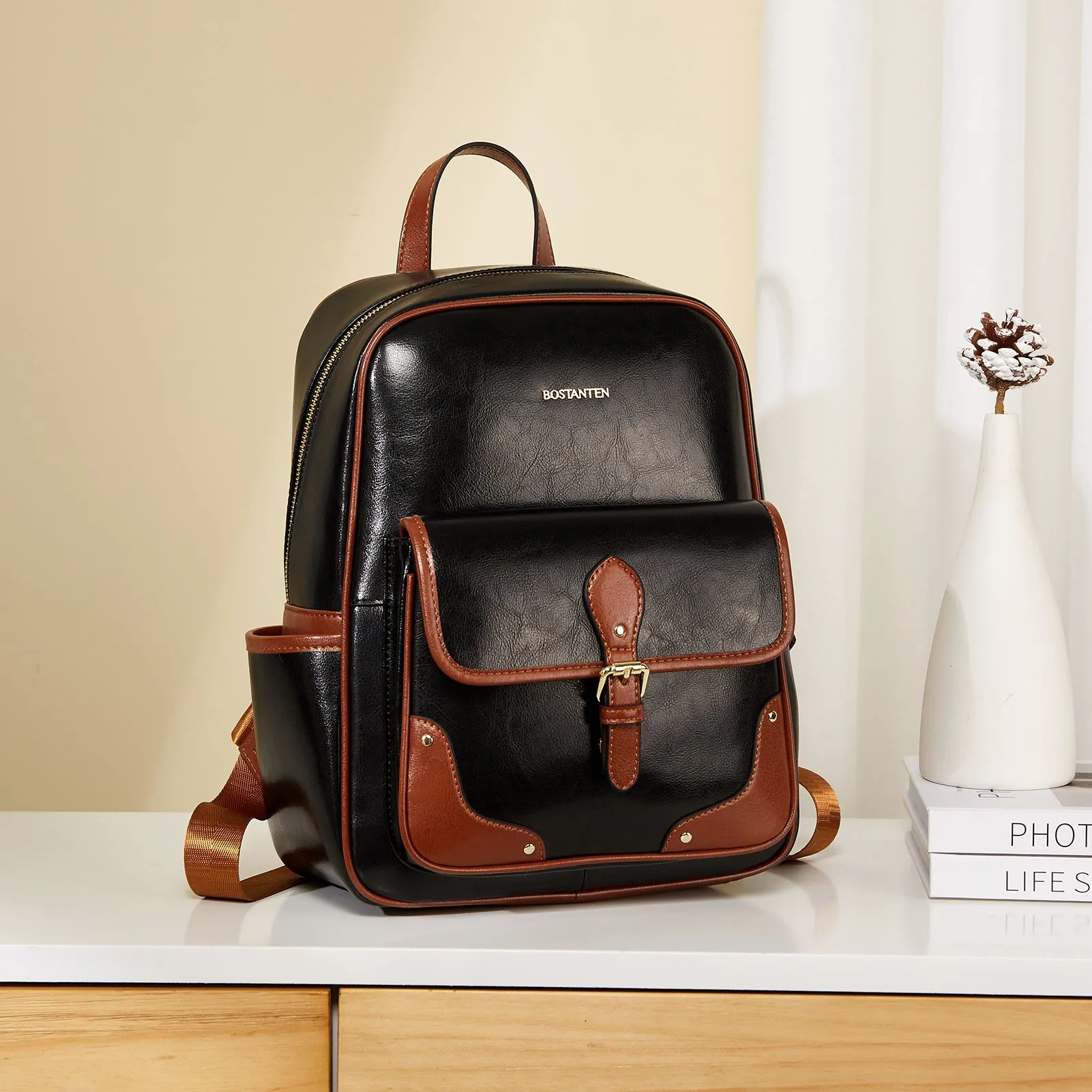 Vrba Leather Book Bag — Talent