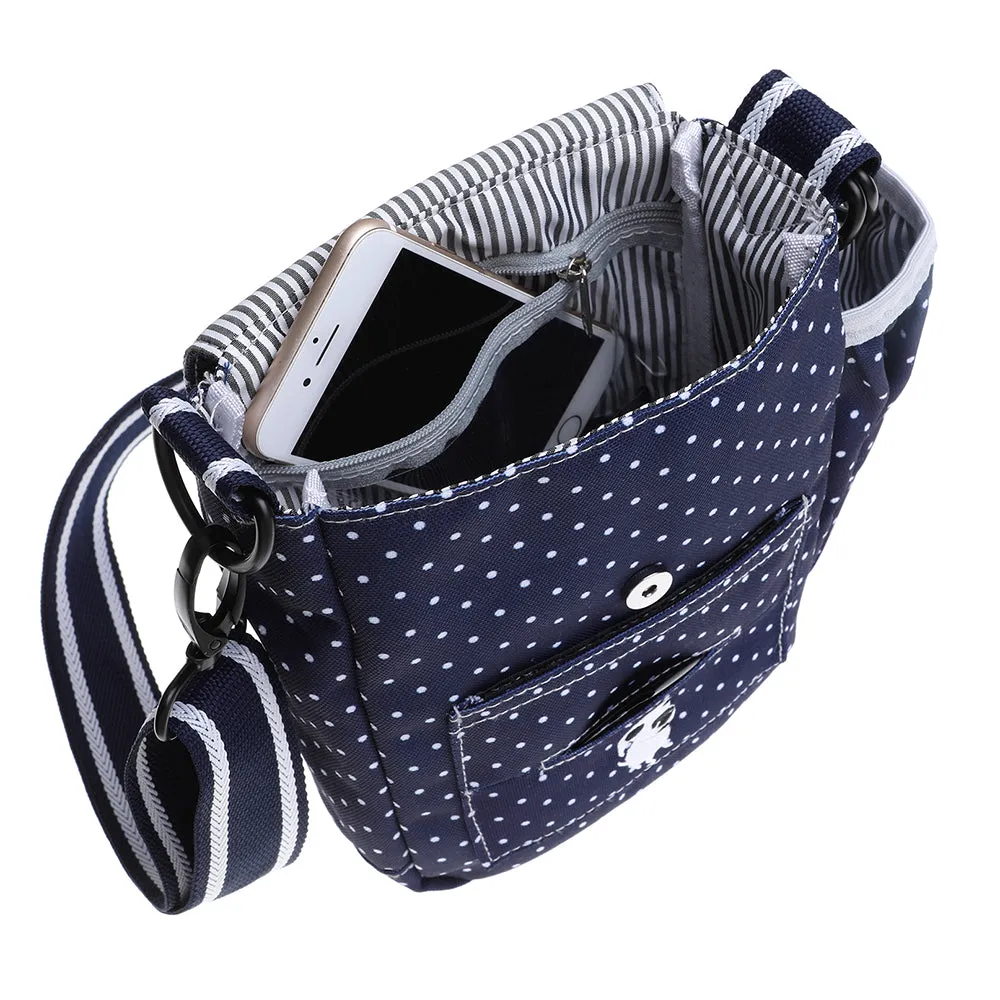 Walkie Bag - Stella (Navy & White Spot)