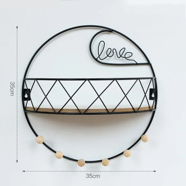 Wall Mount Gold Wall Display Decorations