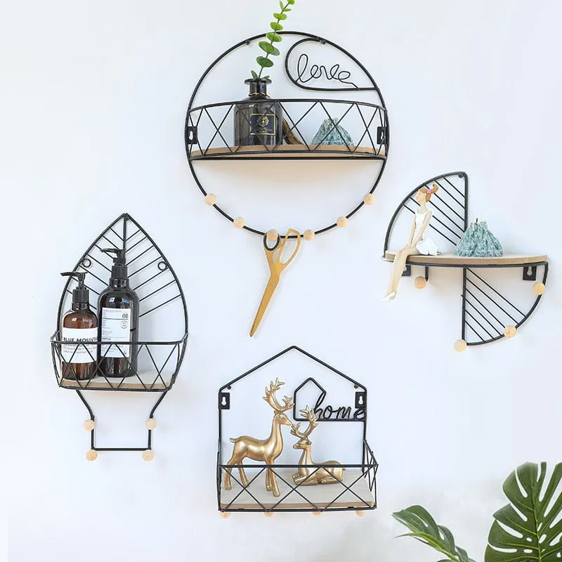 Wall Mount Gold Wall Display Decorations