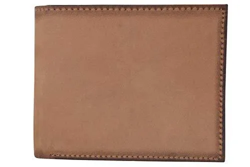 Wallet for Men Hunter Leather RFID Blocking Bifold Passcase Wallet With ID Window RFID611279