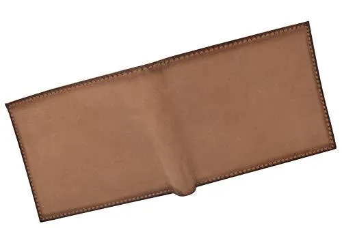 Wallet for Men Hunter Leather RFID Blocking Bifold Passcase Wallet With ID Window RFID611279