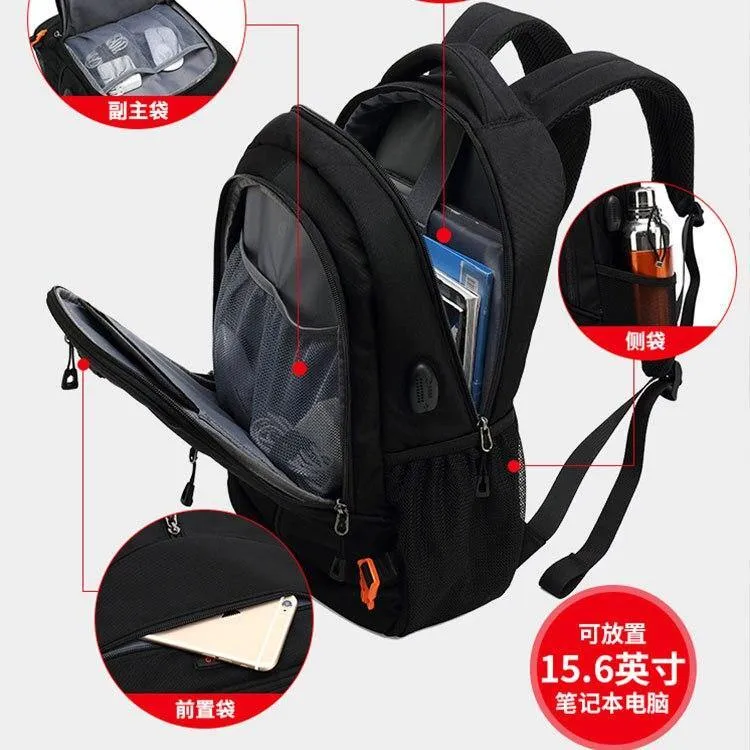 Waterproof Solar Charging Computer Backpack Men Hiking Camping Hiking Backpack