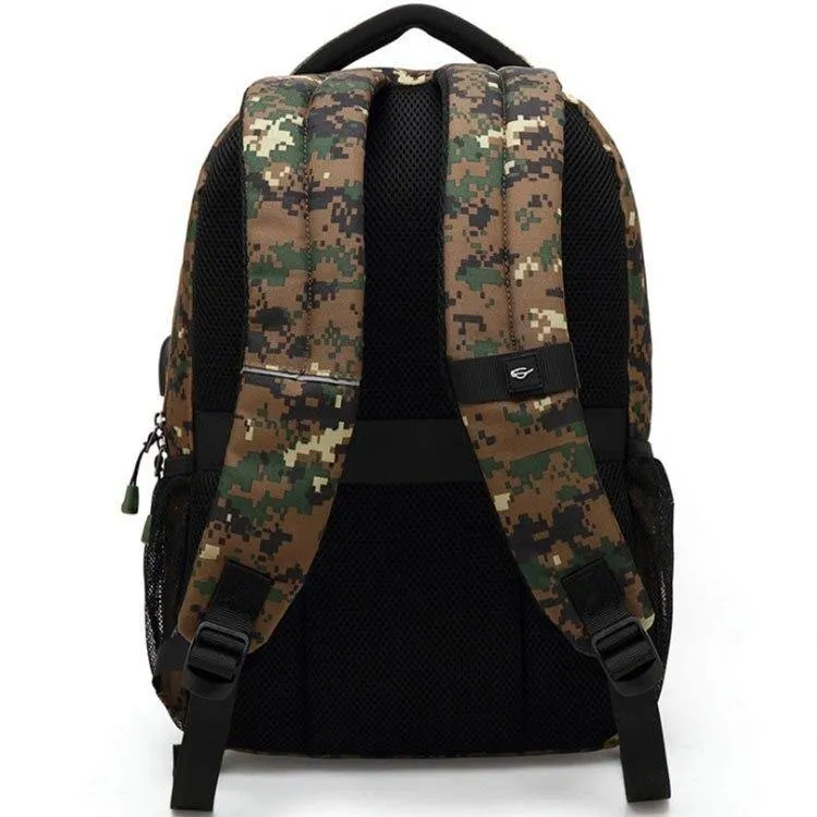 Waterproof Solar Charging Computer Backpack Men Hiking Camping Hiking Backpack