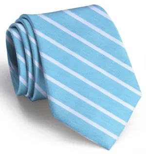 Winning Streak: Boys Tie - Turquoise/White