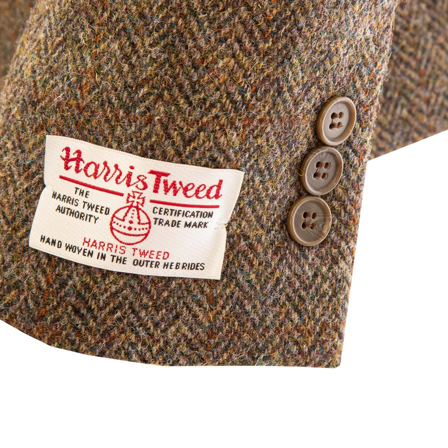 Women's Harris Tweed Rona Jacket  Brown Herringbone