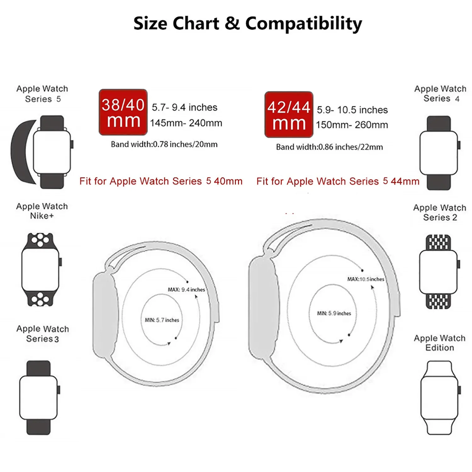 Woven Nylon Strap For Apple Watch-Lilac (42/44/49mm)