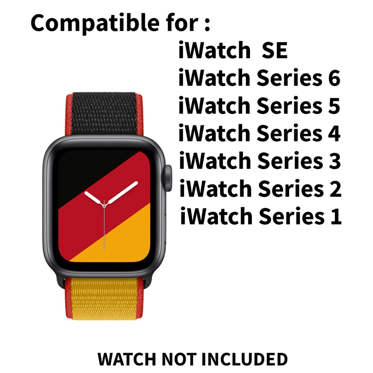 Woven Nylon Straps For Apple Watch-42/44/45/49mm-Germany