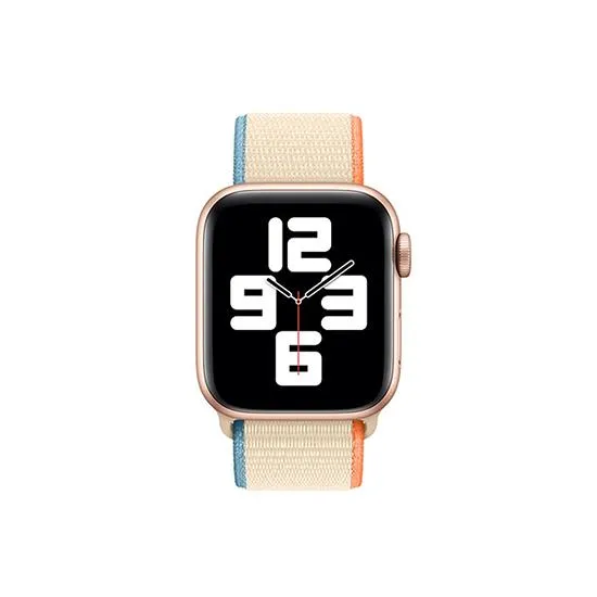 Woven Nylon Straps For Apple Watch-42/44/49mm New 2020 Edition(Cream)