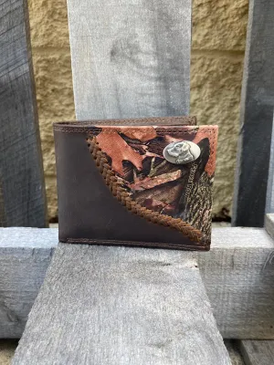 Zep-Pro IWT1FNC-Lab Concho 1/2 Mossy Oak Camo/Brown Bi-fold Wallet