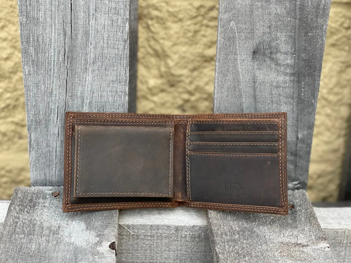 Zep-Pro IWT1FNC-Lab Concho 1/2 Mossy Oak Camo/Brown Bi-fold Wallet